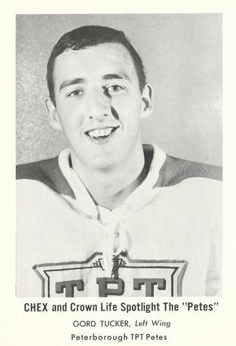 1965-66 Crown Life Peterborough Petes (OHA) #NNO Gord Tucker Front