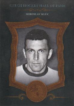 2019-20 OFS Czech Hockey Hall of Fame - Black Cut #SSCH-102 Miroslav Kluc Front
