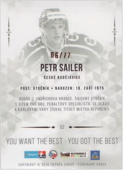 2018 OFS You Want the Best You Got the Best #52 Petr Sailer Back