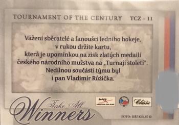 2018 OFS Tournament of the Century #TCZ-11 Vladimir Ruzicka Back