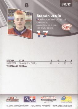 2009-10 Czech OFS Plus - Czech Republic U17 #U17/17 Stepan Jenik Back