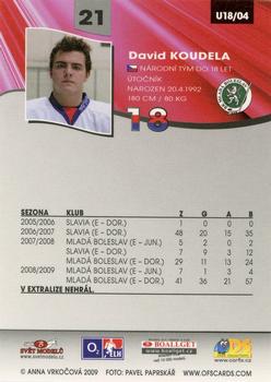 2009-10 Czech OFS Plus - Czech Republic U18 #4 David Koudela Back