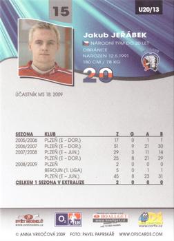 2009-10 Czech OFS Plus - Czech Republic U20 #13 Jakub Jerabek Back