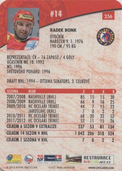 2012-13 Czech OFS Plus - Die Cut #256 Radek Bonk Back