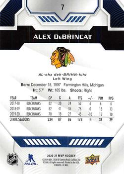 2020-21 Upper Deck MVP - Blue #7 Alex DeBrincat Back