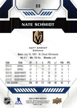 2020-21 Upper Deck MVP - Blue #88 Nate Schmidt Back