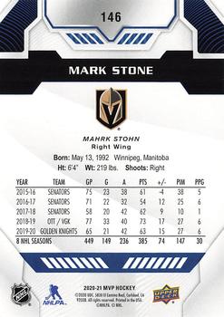 2020-21 Upper Deck MVP - Blue #146 Mark Stone Back