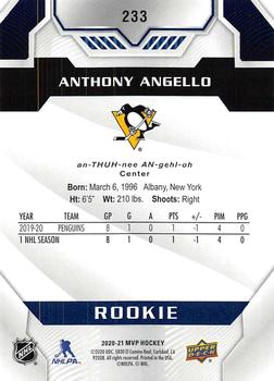 2020-21 Upper Deck MVP - Blue #233 Anthony Angello Back