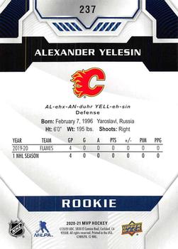 2020-21 Upper Deck MVP - Blue #237 Alexander Yelesin Back