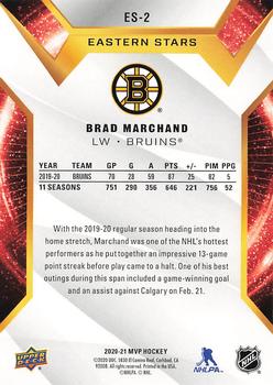 2020-21 Upper Deck MVP - Eastern Stars #ES-2 Brad Marchand Back