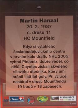 2013 OFS Exclusive #36 Martin Hanzal Back