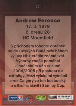 2013 OFS Exclusive #77 Andrew Ference Back