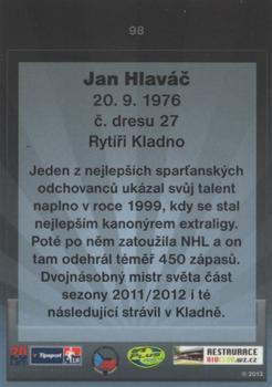2013 OFS Exclusive #98 Jan Hlavac Back
