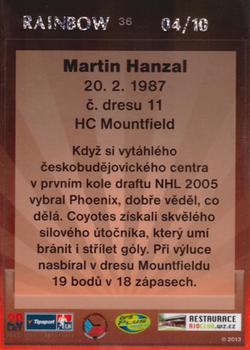 2013 OFS Exclusive - Rainbow #36 Martin Hanzal Back