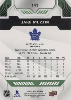 2020-21 Upper Deck MVP - Green Script #141 Jake Muzzin Back