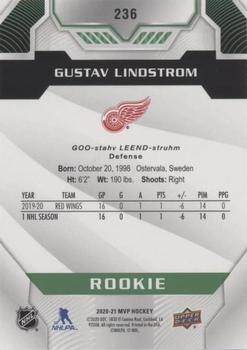 2020-21 Upper Deck MVP - Green Script #236 Gustav Lindstrom Back