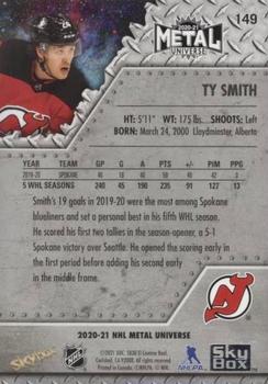 2020-21 SkyBox Metal Universe #149 Ty Smith Back