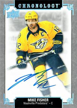 2019-20 Upper Deck Chronology - Franchise History Autographs #FH-NA-MF Mike Fisher Front