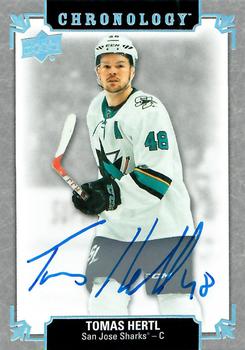 2019-20 Upper Deck Chronology - Franchise History Autographs #FH-SA-HE Tomas Hertl Front