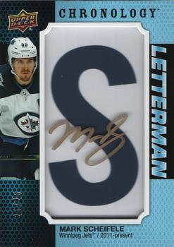 2019-20 Upper Deck Chronology - Letterman Patches Manufactured Letter Relics #L-WI-MS Mark Scheifele Front
