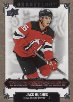 2019-20 Upper Deck Chronology - Time Capsules Rip Cards #TC-54 Jack Hughes Front