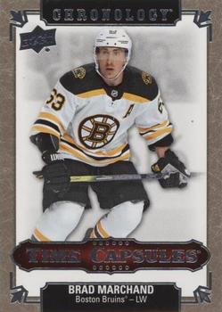 2019-20 Upper Deck Chronology - Time Capsules Rip Cards #TC-55 Brad Marchand Front