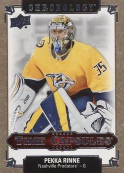 2019-20 Upper Deck Chronology - Time Capsules Rip Cards #TC-76 Pekka Rinne Front