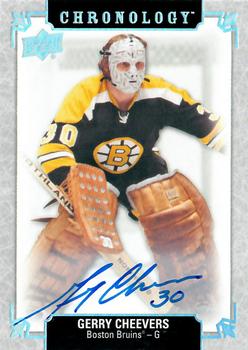 2019-20 Upper Deck Chronology - 2018-19 Upper Deck Chronology Update #FH-BO-GC Gerry Cheevers Front