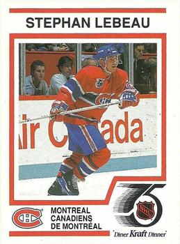 1991-92 Kraft - Black Backs #26 Stephan Lebeau Front