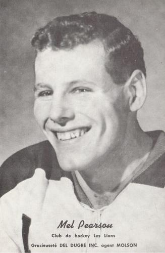 1959-60 Trois-Rivieres Lions (EPHL) #NNO Mel Pearson Front