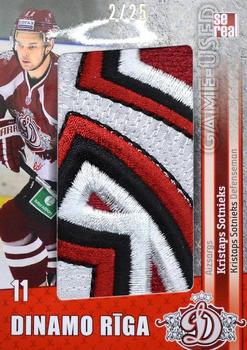 2019-20 Sereal Dinamo Riga - Game-Used Patches #DRG-P01 Kristaps Sotnieks Front