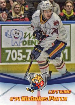 2019-20 Barrie Colts (OHL) #NNO Nicholas Porco Front