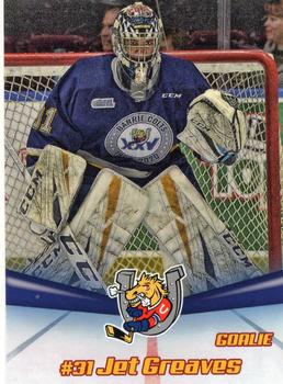 2019-20 Barrie Colts (OHL) #NNO Jet Greaves Front