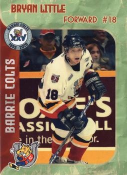 2019-20 Barrie Colts (OHL) 25th Anniversary #NNO Bryan Little Front