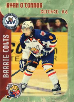 2019-20 Barrie Colts (OHL) 25th Anniversary #NNO Ryan O'Connor Front