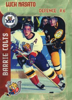 2019-20 Barrie Colts (OHL) 25th Anniversary #NNO Luch Nasato Front