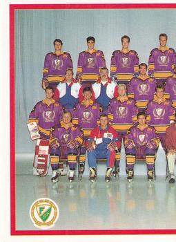 1992-93 Semic Elitserien (Swedish) Stickers #7 Farjestad BK Karlstad Team Photo Front