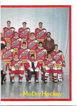 1992-93 Semic Elitserien (Swedish) Stickers #18 MoDo Hockey Team Photo Front