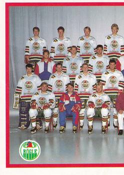 1992-93 Semic Elitserien (Swedish) Stickers #19 Rogle BK Team Photo Front