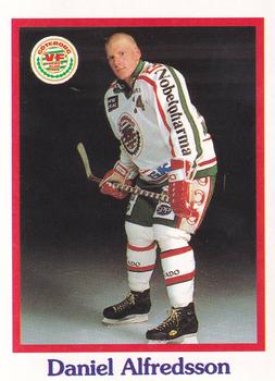 1992-93 Semic Elitserien (Swedish) Stickers #319 Daniel Alfredsson Front