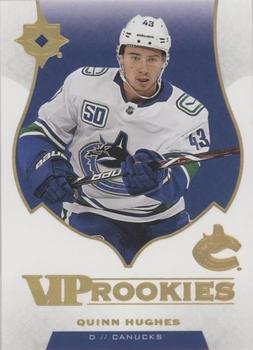 2019-20 Upper Deck Ultimate Collection - Quest Challenge Achievement VIP Rookies #VIP-4 Quinn Hughes Front