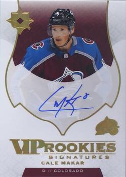 2019-20 Upper Deck Ultimate Collection - Quest Challenge Achievement VIP Rookies Signatures #VIPS-1 Cale Makar Front