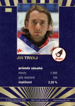 2007-08 Czech OFS - Goals Against Leaders #P02 Jiri Trvaj Back