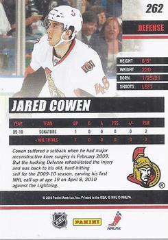 2010-11 Donruss #262 Jared Cowen Back