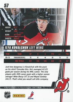 2010-11 Donruss #57 Ilya Kovalchuk  Back
