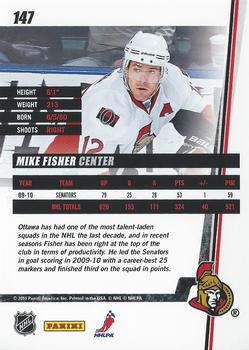 2010-11 Donruss #147 Mike Fisher  Back