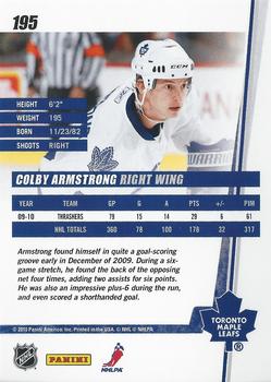2010-11 Donruss #195 Colby Armstrong  Back