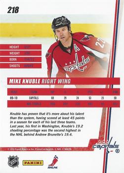 2010-11 Donruss #218 Mike Knuble  Back
