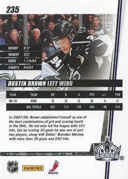 2010-11 Donruss #235 Dustin Brown  Back