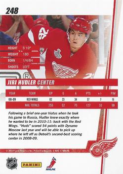 2010-11 Donruss #248 Jiri Hudler  Back